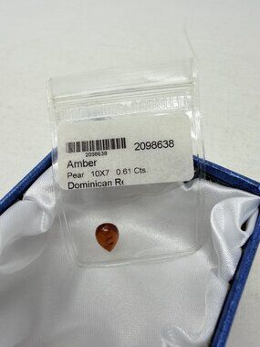 Shop LC Brown Amber Pear Shaped 10x7mm Loose Gemstone for Jewelry Making 5554